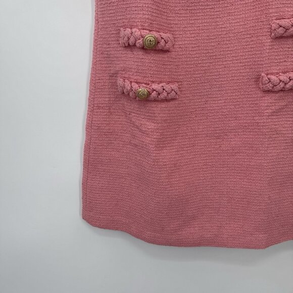 Tuckernuck Blush Peony Tweed Jackie Dress sz M Shift Mini Business Career NWT** - Picture 6 of 12